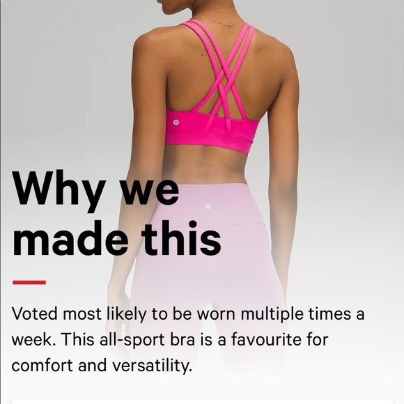 Lululemon size 2 striped energy bra - Picture 13 of 14